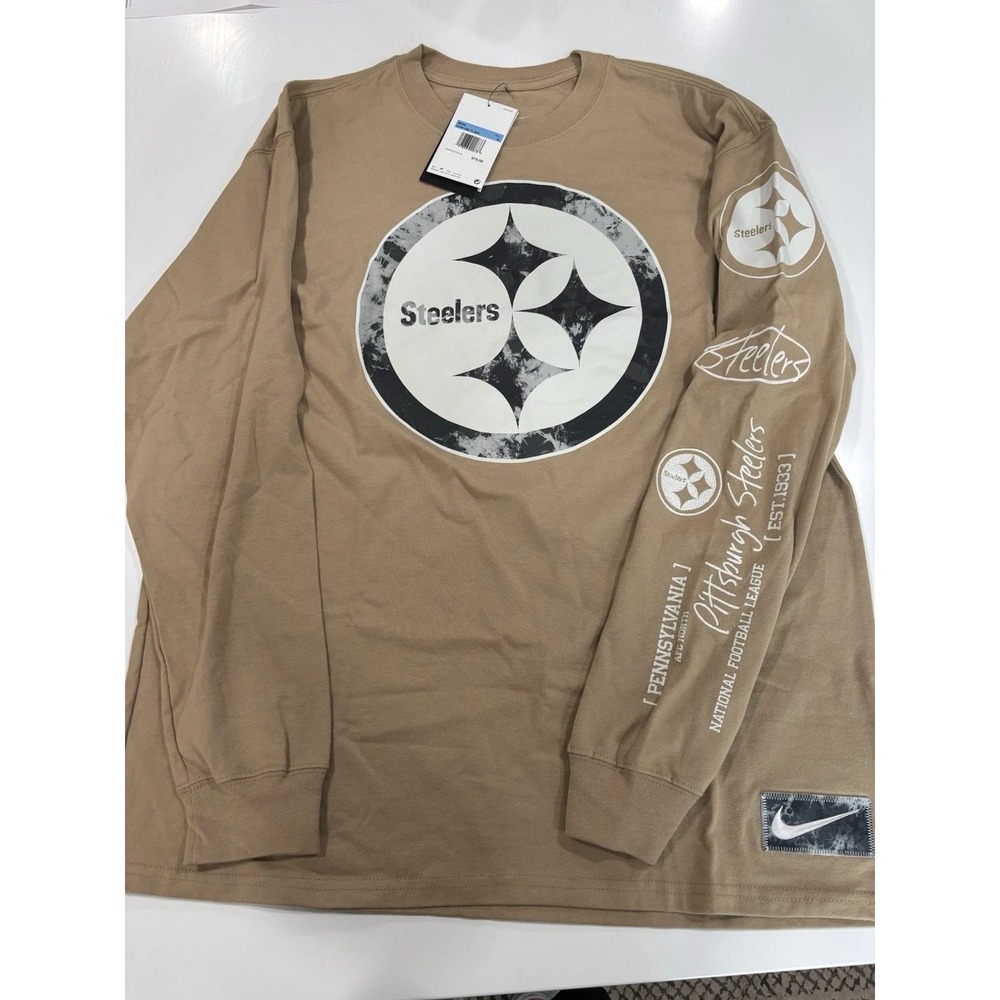 Nike NFL‎ Pittsburgh Steelers Long Sleeve T-Shirt Football Top M NWT